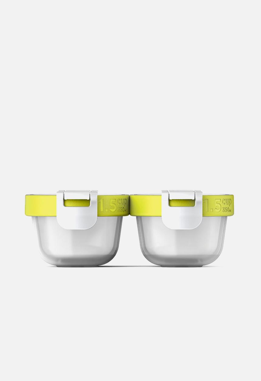 Zoku - 4-pcs neat stack snack set-Clear