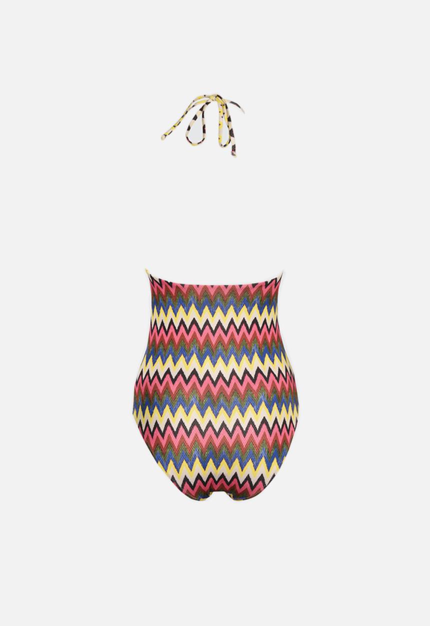 Trendyol - Striped colour block swimsuit - multi