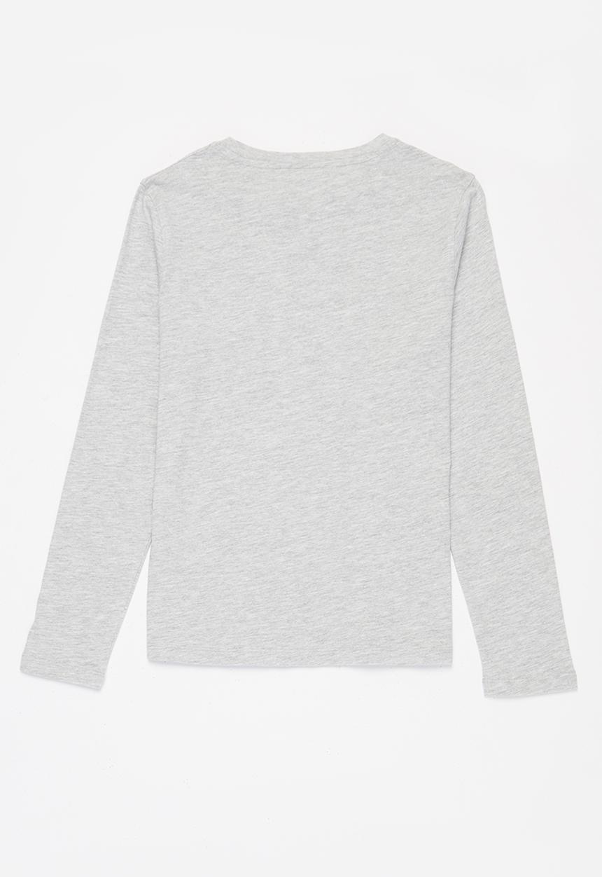 MANGO - T-shirt spencer - grey
