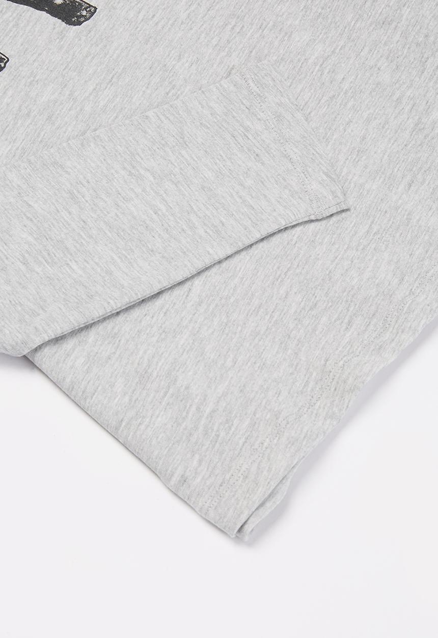 MANGO - T-shirt spencer - grey