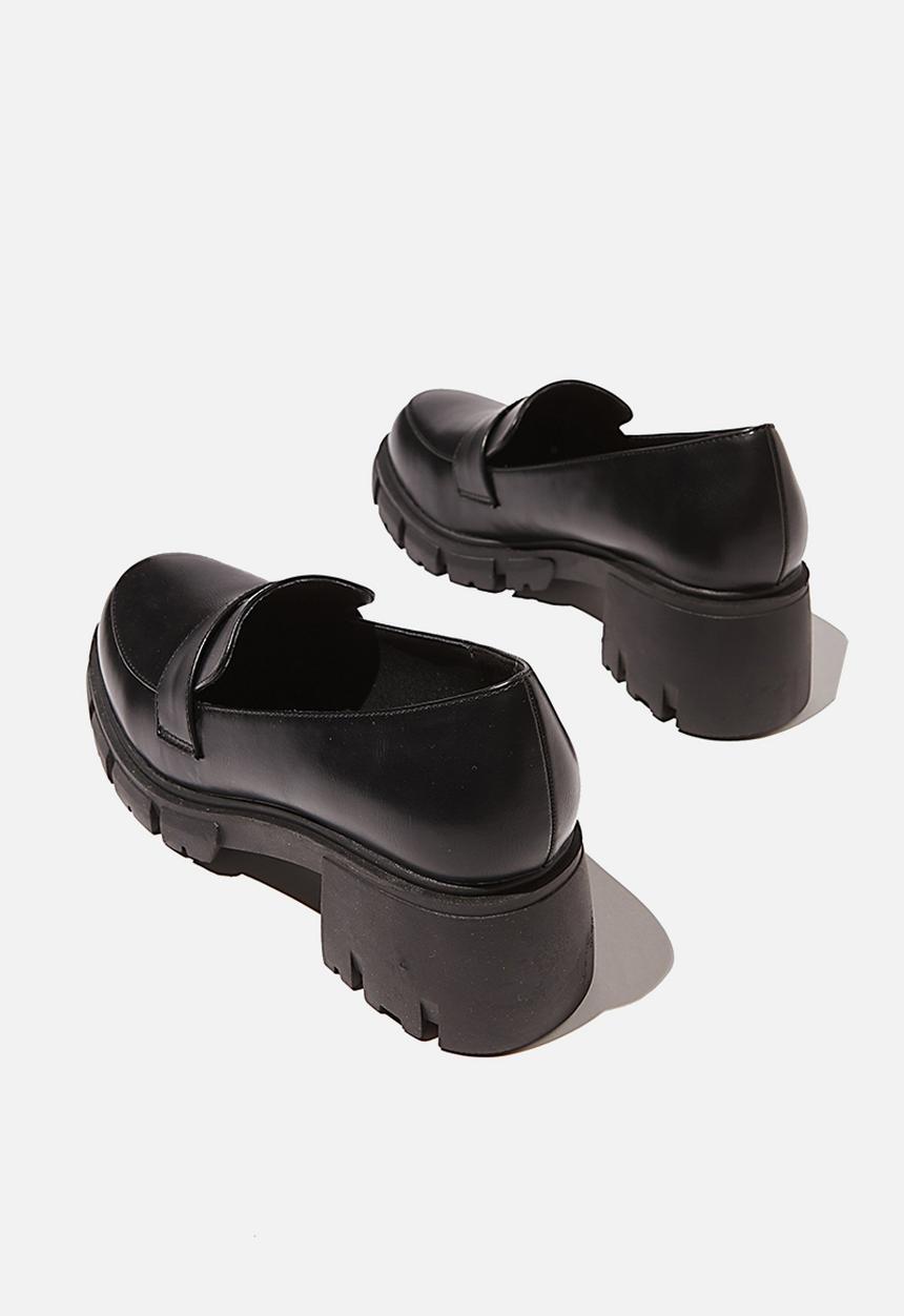 Cotton On - Kiki chunky loafer - black pu