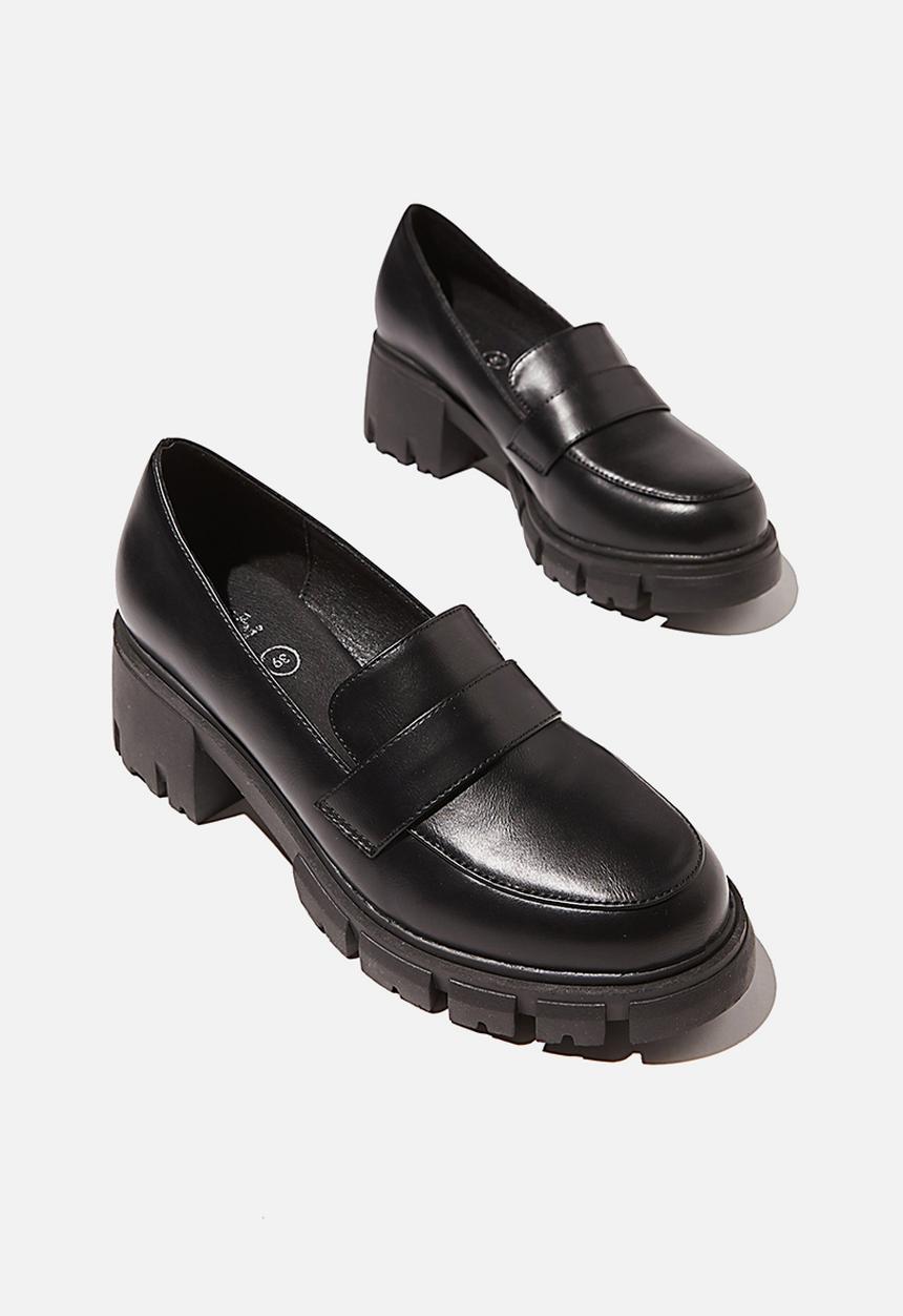 Cotton On - Kiki chunky loafer - black pu