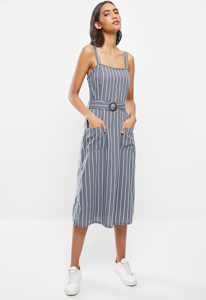 Brave Soul - Dahliah dress - blue & white 