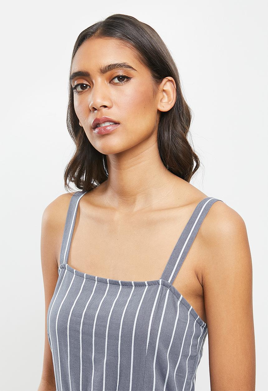 Brave Soul - Dahliah dress - blue & white 