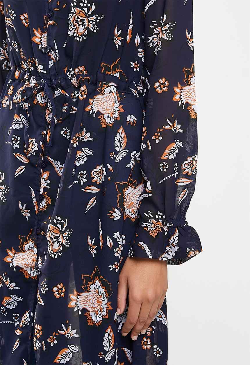 Brave Soul - Sofia dress - navy & orange