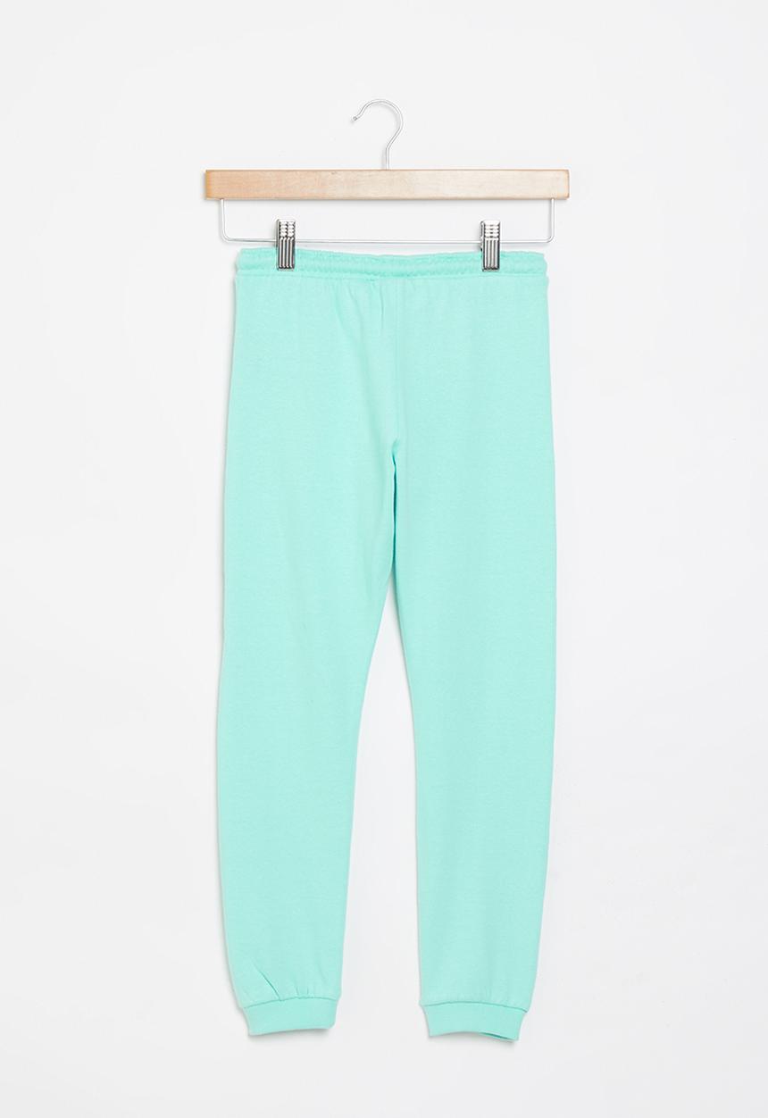 Aca Joe - Pre-girls brushed fleece jogger - aqua