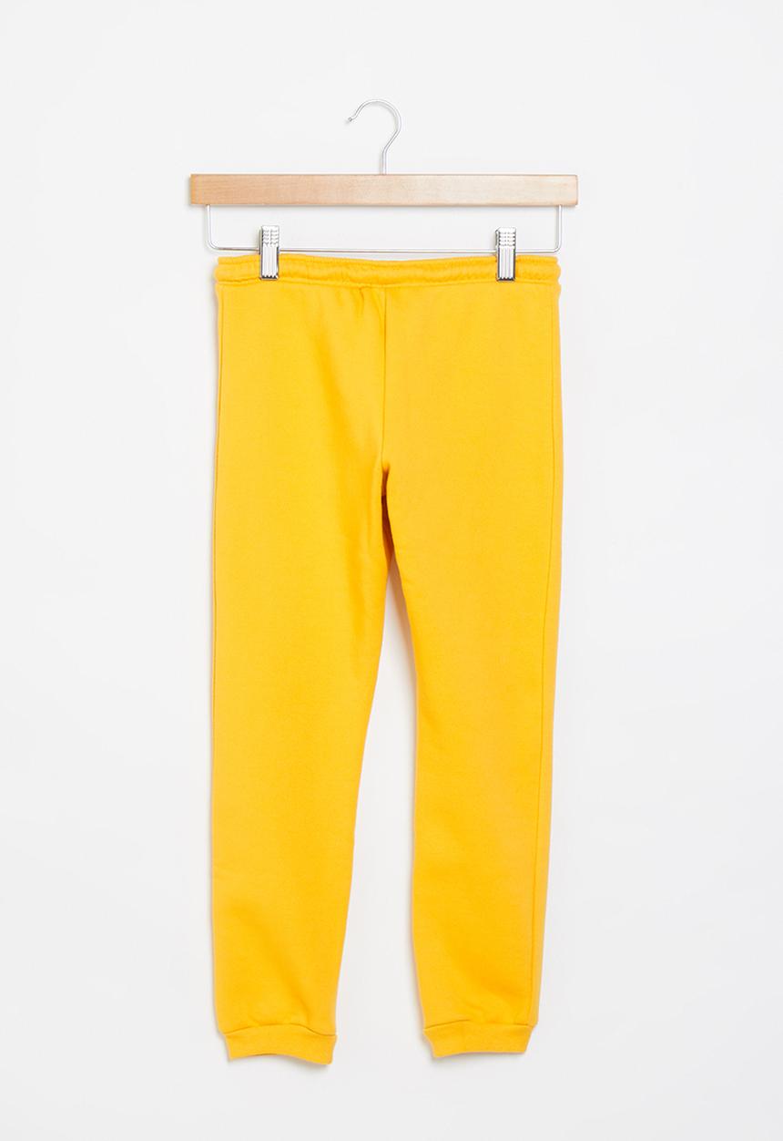 Aca Joe - Pre-girls brushed fleece jogger - ochre