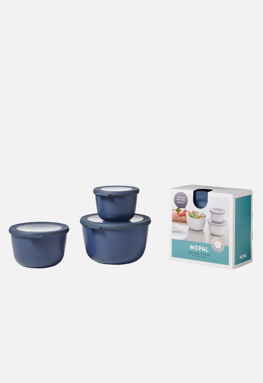 Mepal - Cirqula 3 piece set (500ml+1l+2l) - Nordic denim