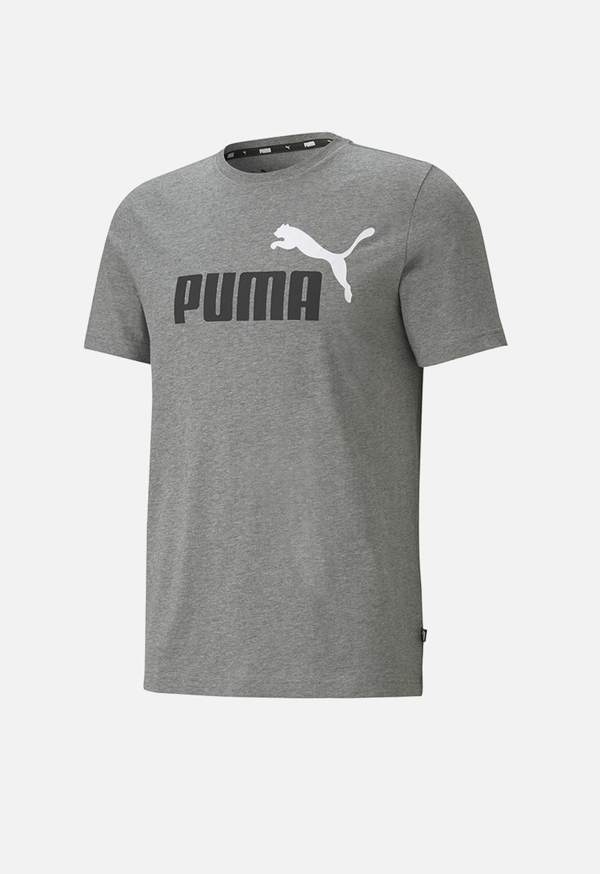 PUMA - Ess+ 2 col logo tee - gray