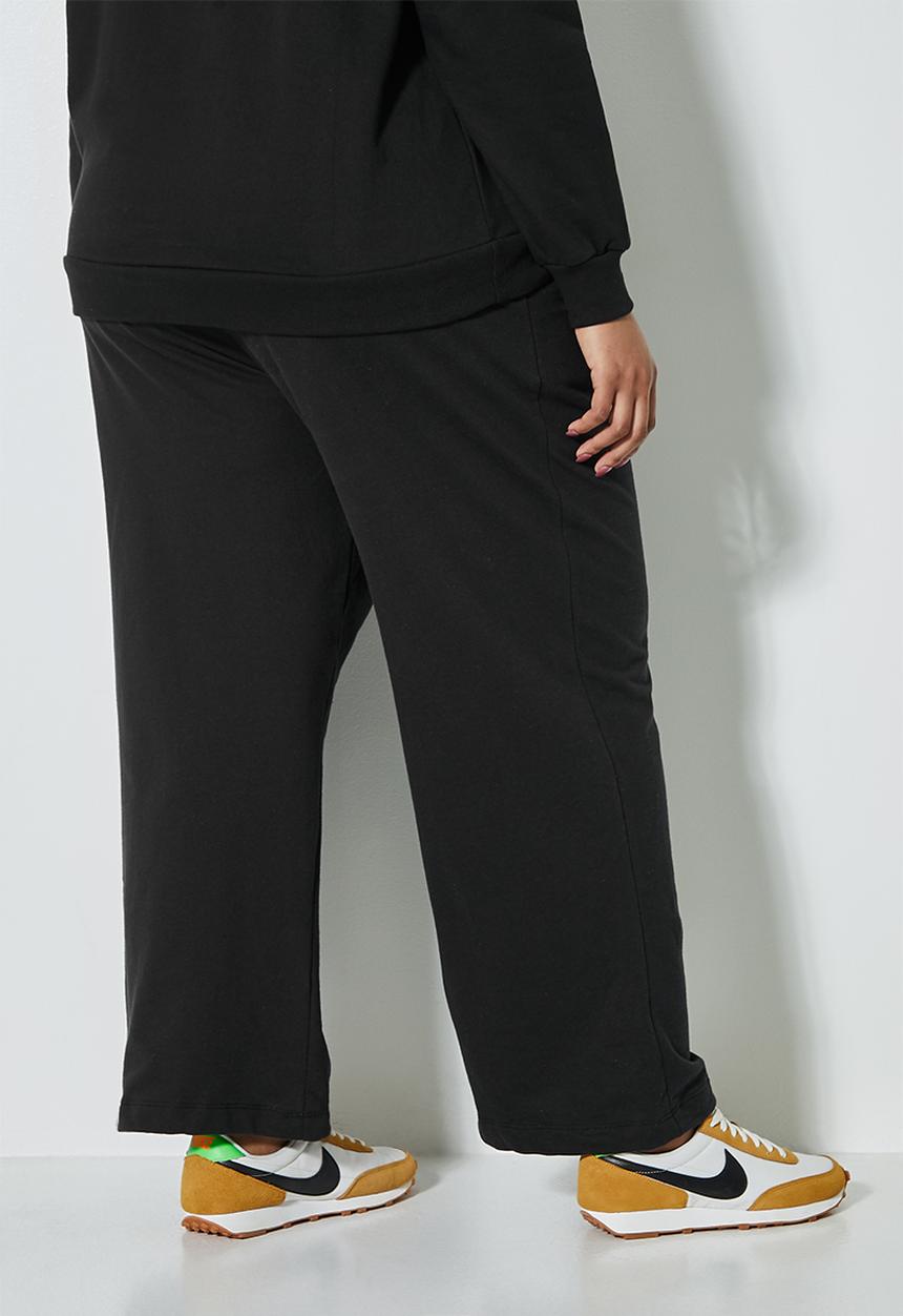 Superbalist - Wide leg track pant - black
