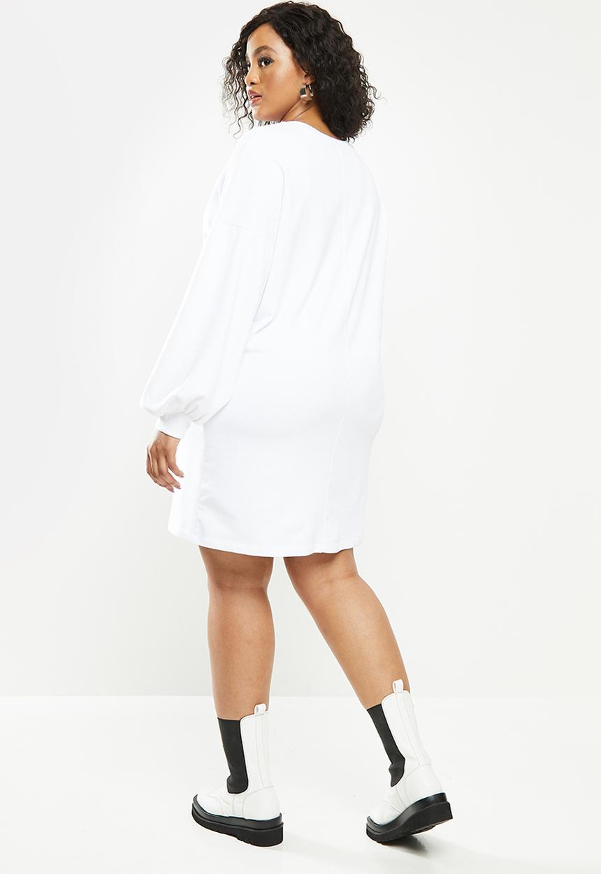 Blake - Sweater mini dress - white