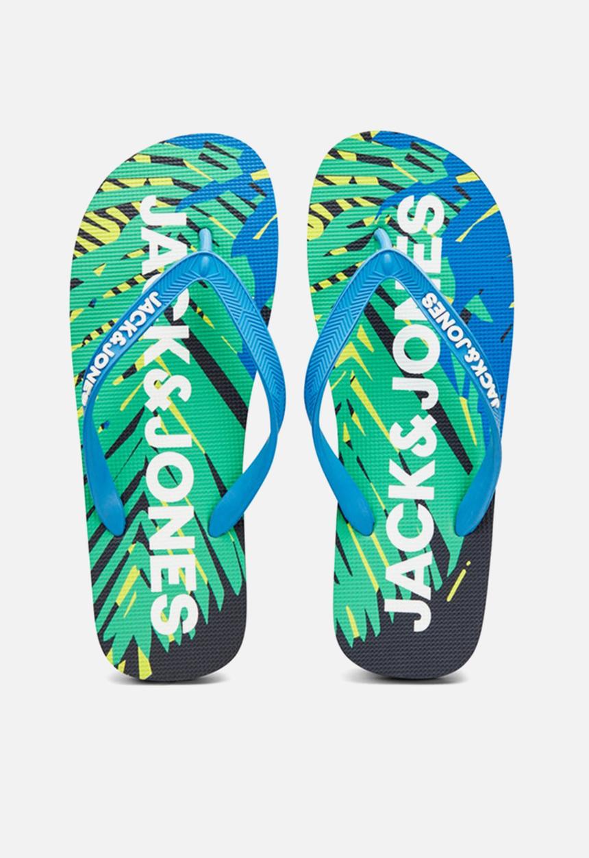 Jack & Jones - Jfwprint tropical pack flip flop - blue & green 
