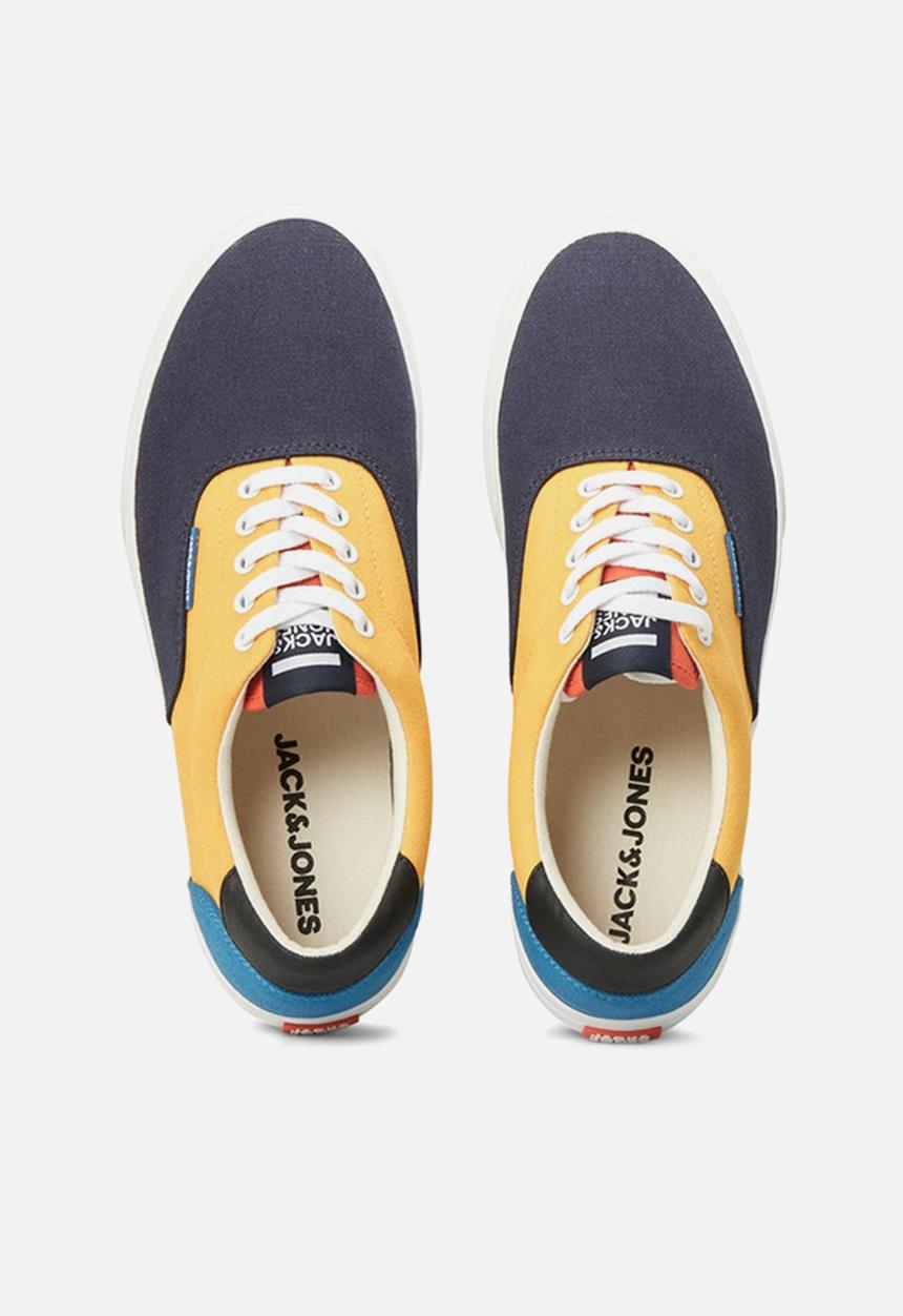 Jack & Jones - Jfwmork canvas block saffron multi - yellow & blue 