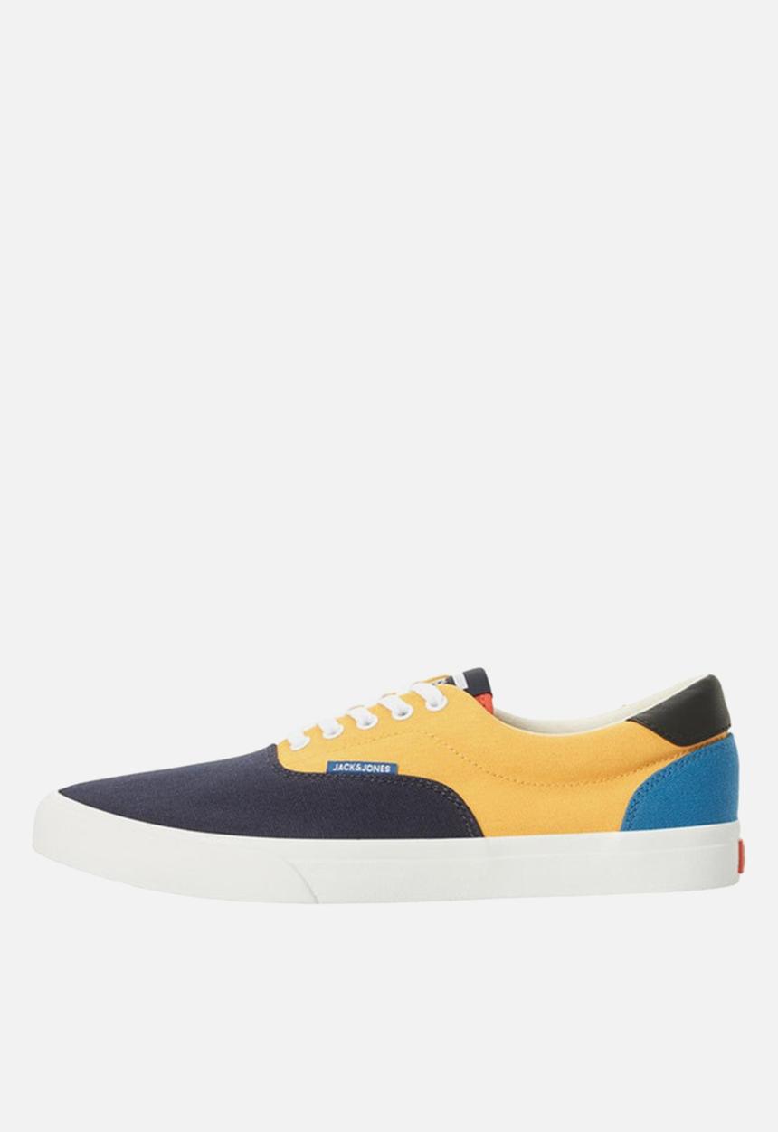 Jack & Jones - Jfwmork canvas block saffron multi - yellow & blue 