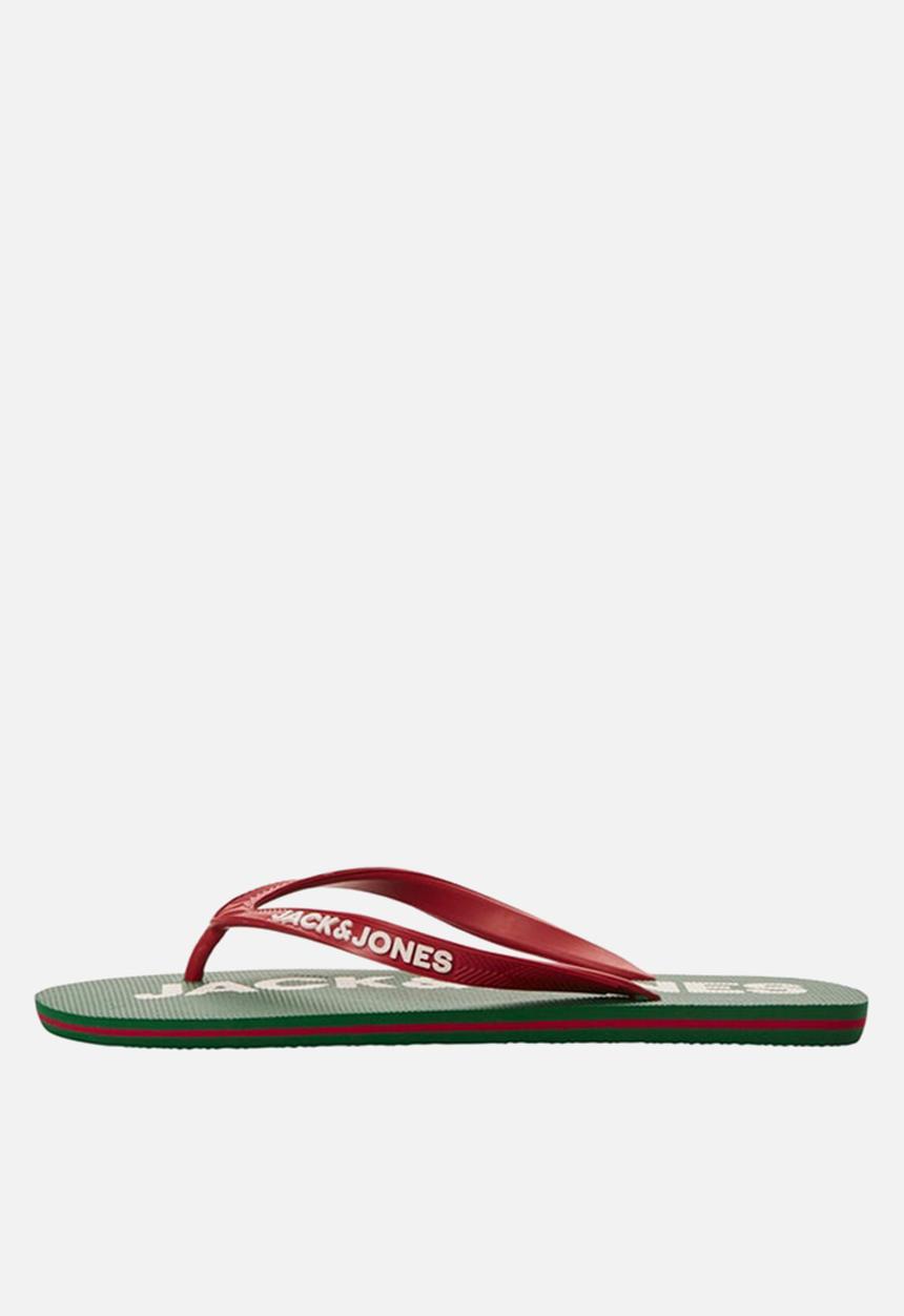Jack & Jones - Jfwlogo pop flip flop pack - green