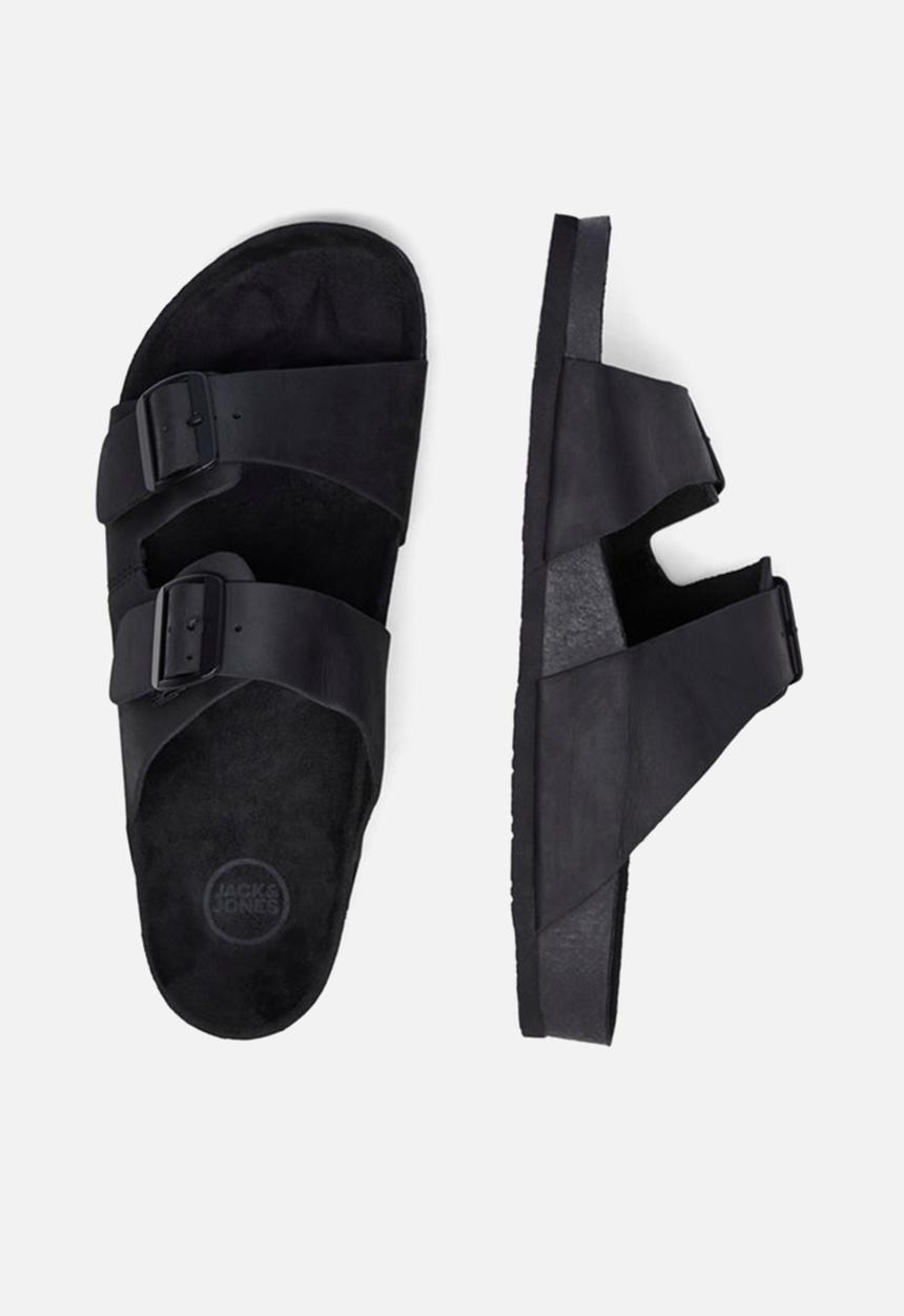 Jack & Jones - Jfwcroxton leather mono anthracite 20 - black 