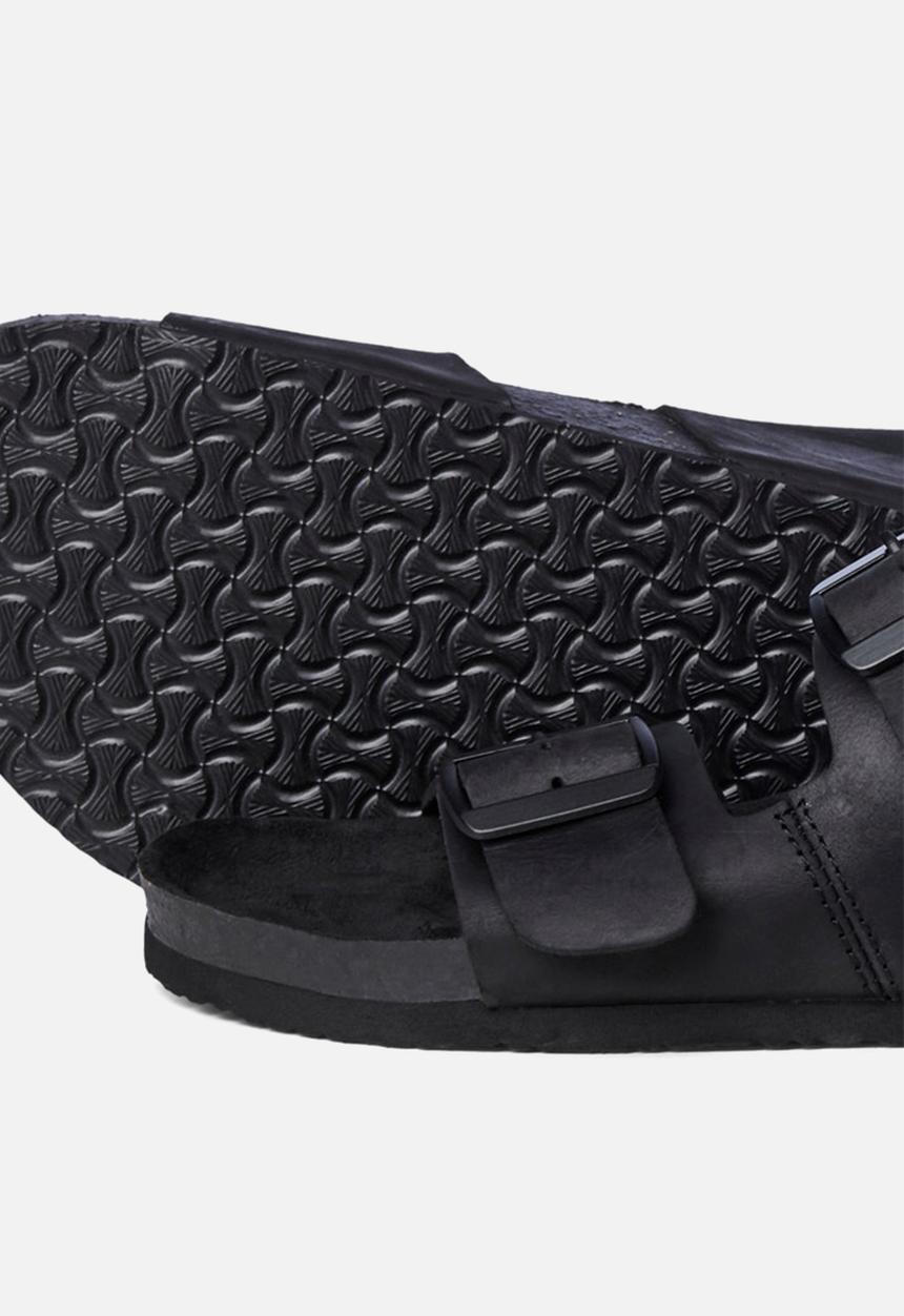 Jack & Jones - Jfwcroxton leather mono anthracite 20 - black 
