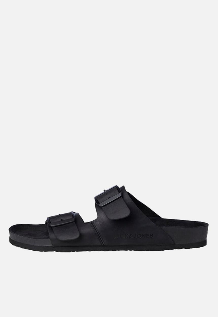 Jack & Jones - Jfwcroxton leather mono anthracite 20 - black 