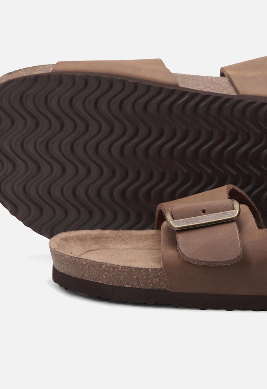 Jack & Jones - Jfwcroxton leather java 20 sts - dark brown 
