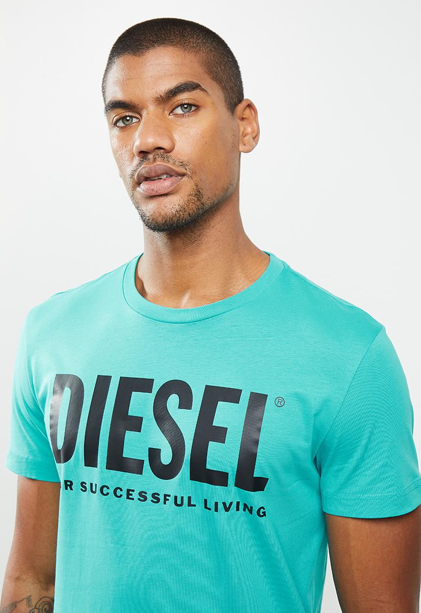 Diesel  - Diego short sleeve logo tee - light blue