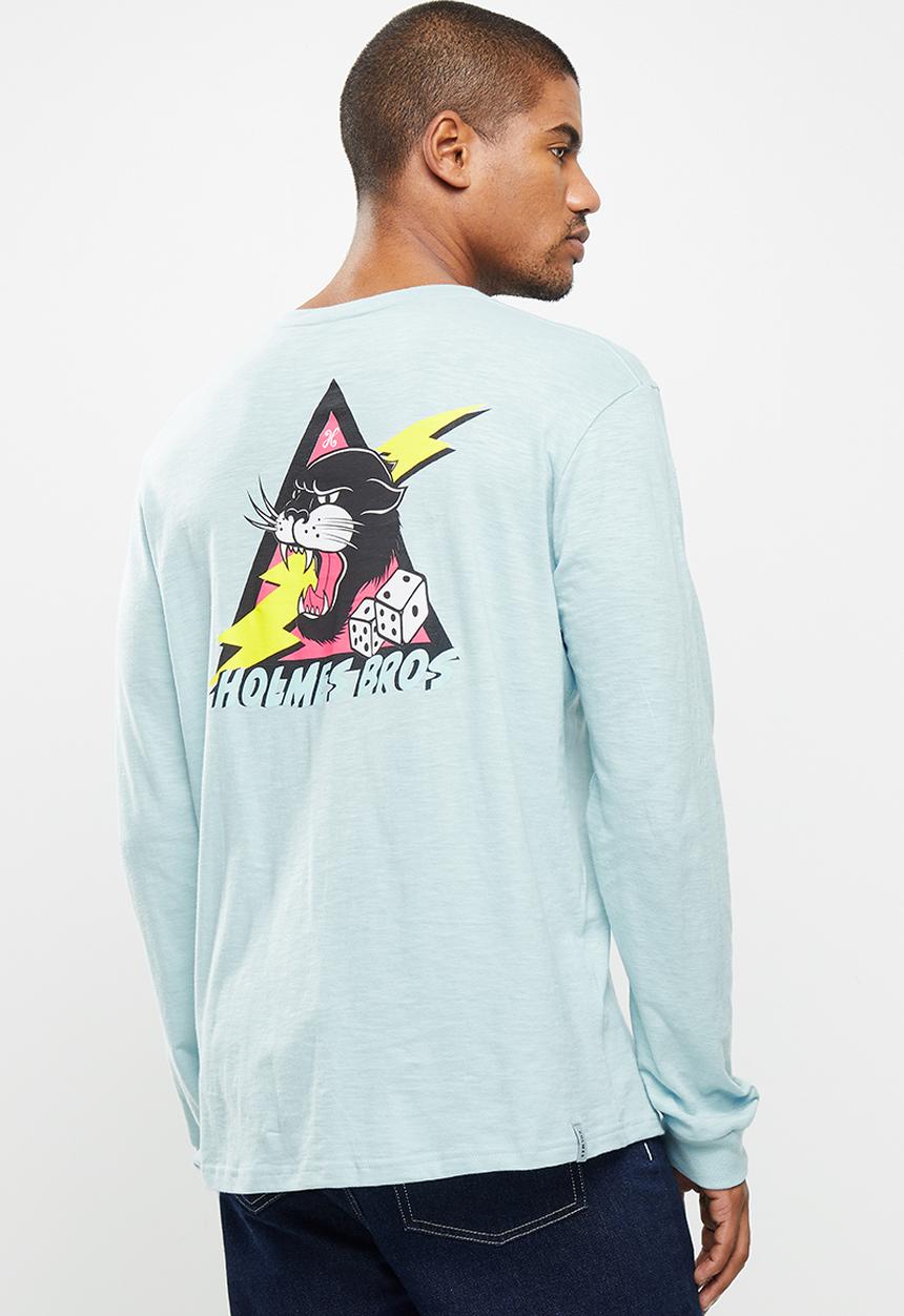 Holmes Bro's - Panther long sleeve tee - blue