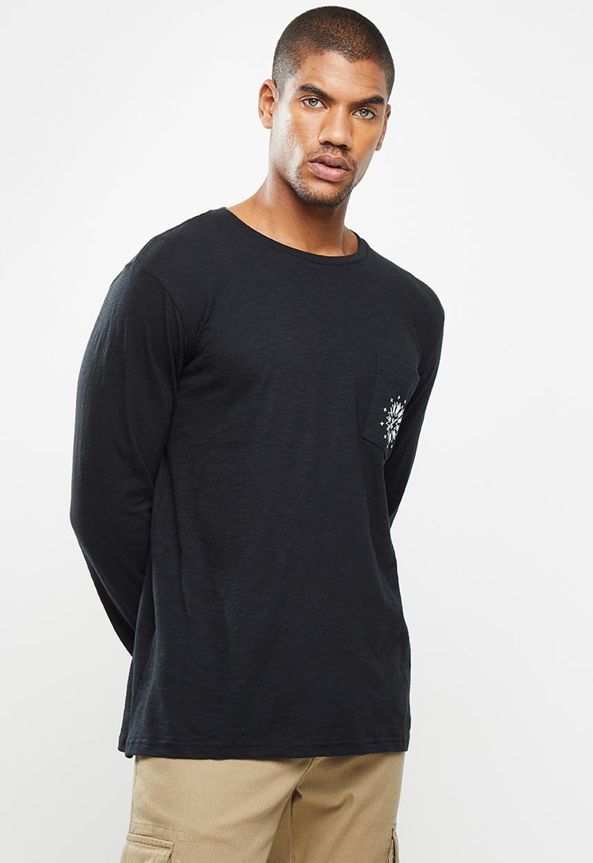 Holmes Bro's - Bandana long sleeve tee - black 