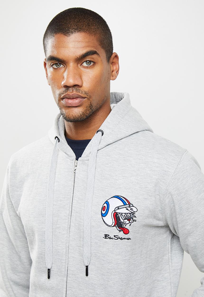 Ben Sherman - Cat zip sweat - grey
