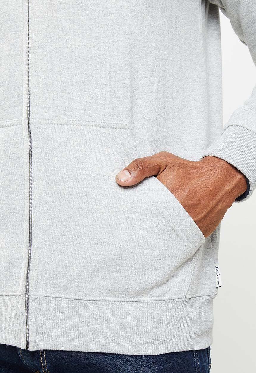 Ben Sherman - Cat zip sweat - grey