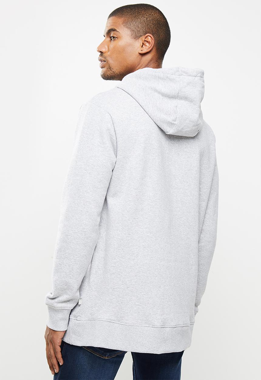 Quiksilver - Comp logo screen hoodie - grey