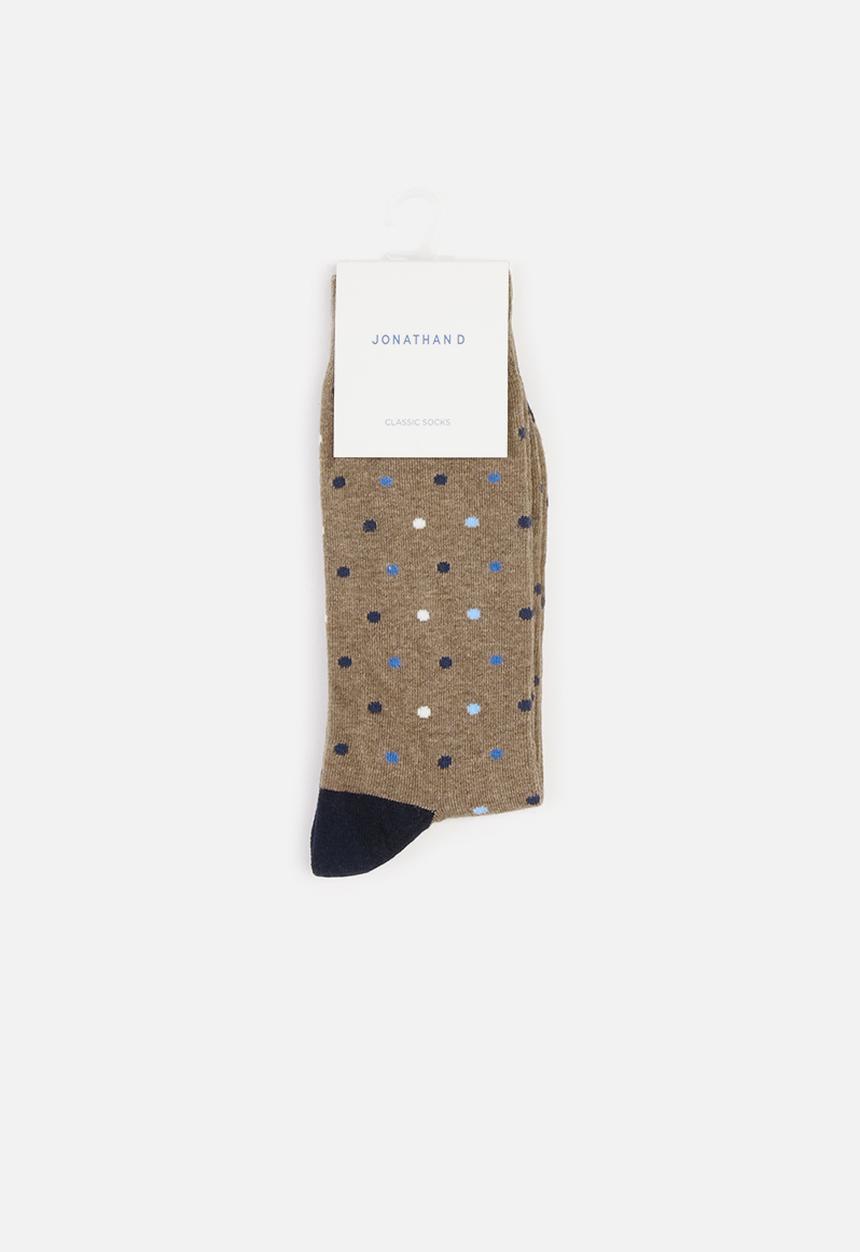 Jonathan D - Branded socks - brown