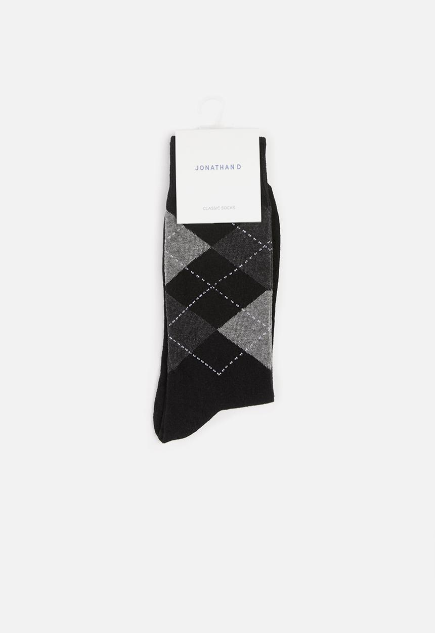 Jonathan D - Branded socks - black