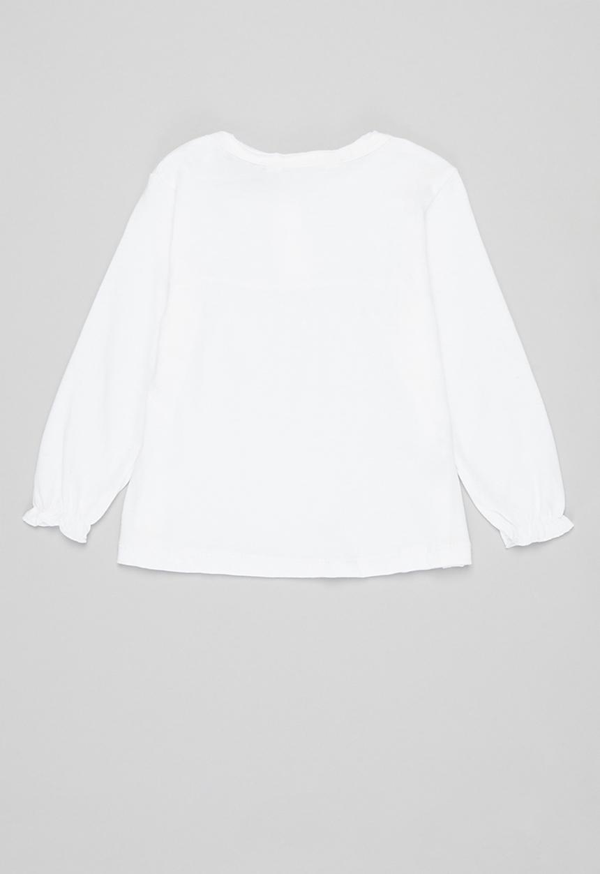 MANGO - T-shirt brillo - white 