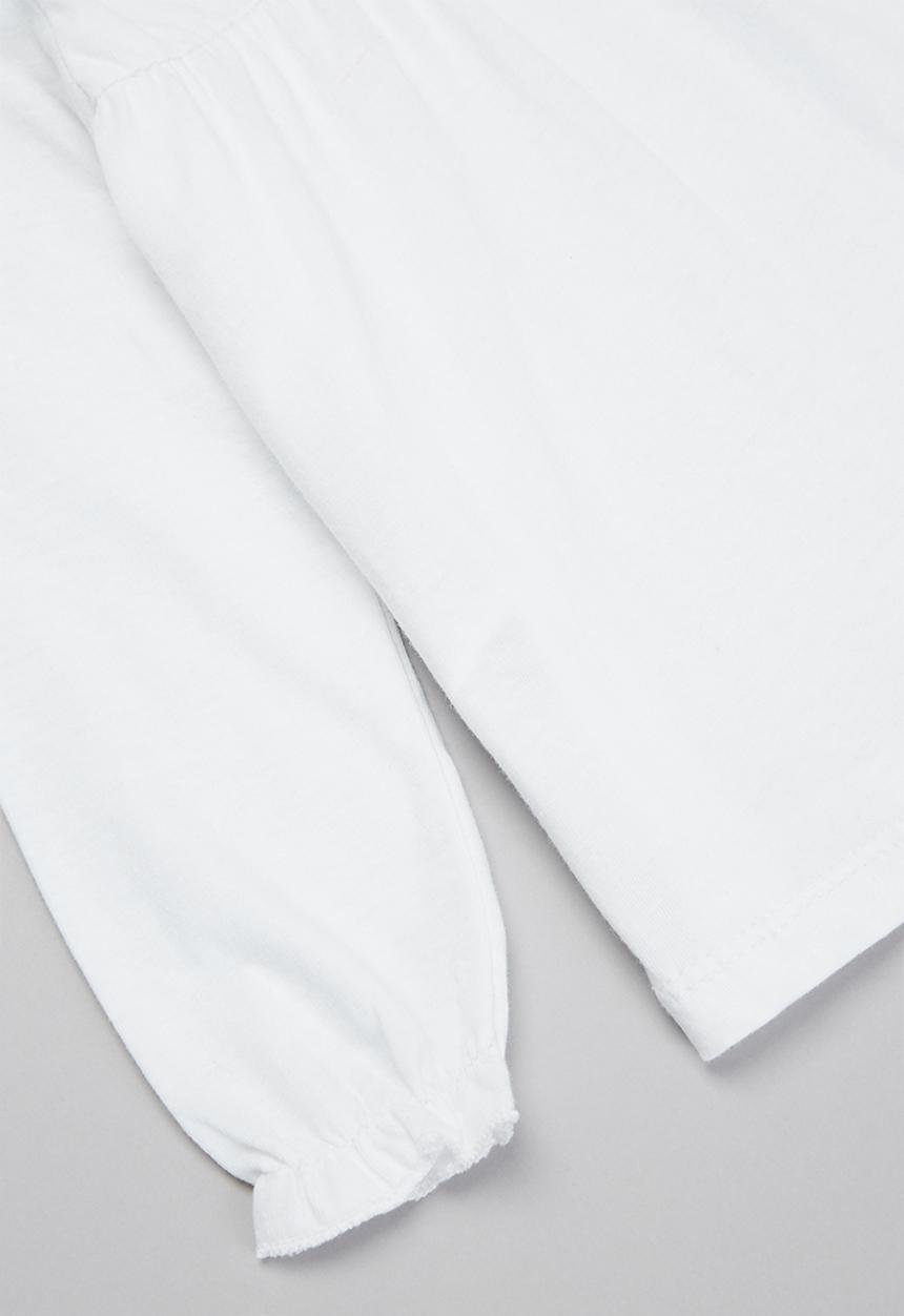 MANGO - T-shirt brillo - white 