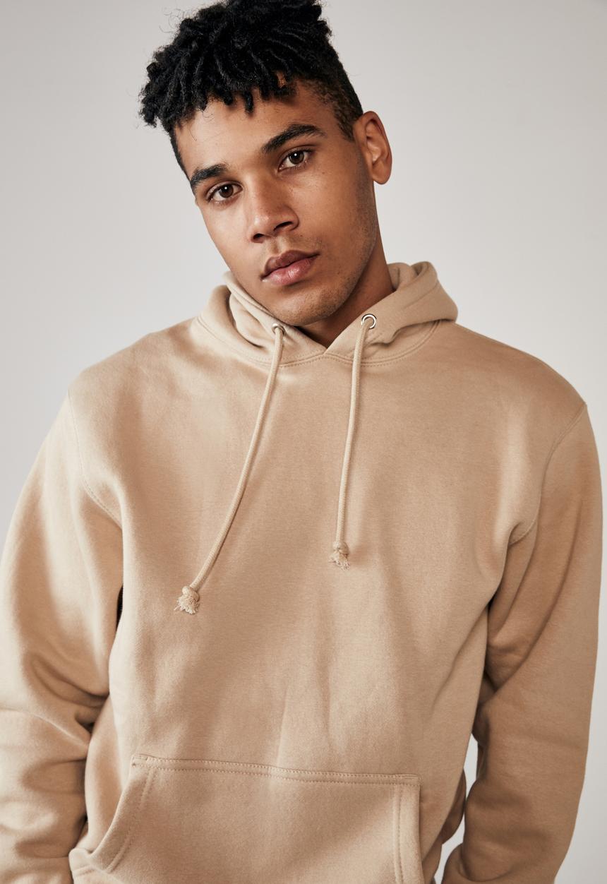 Factorie - Basic hoodie - chalk yellow