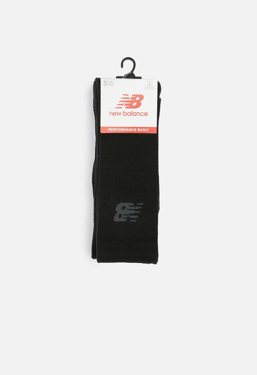 New Balance  - Core crew sock 3-pack - black