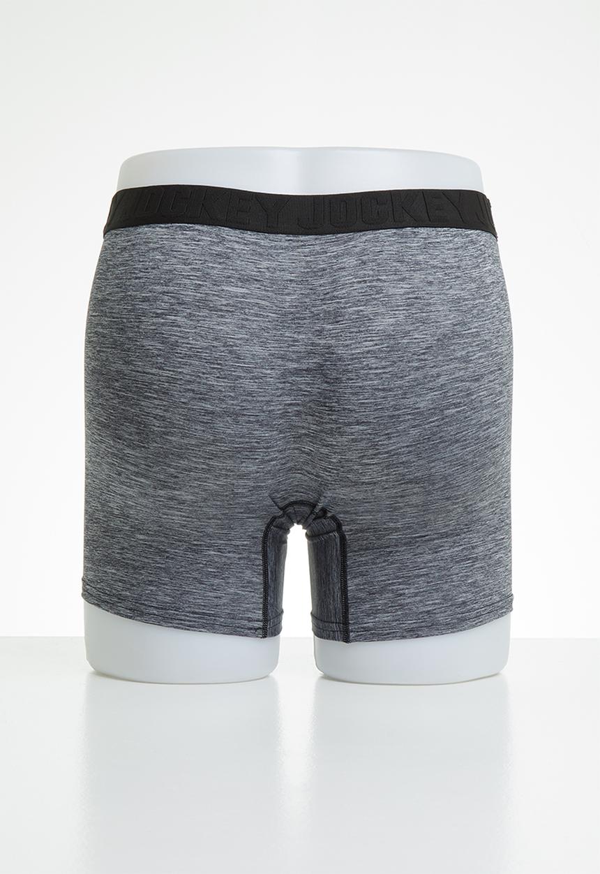 Jockey - Salt and pepper 1pack long leg trunk - grey