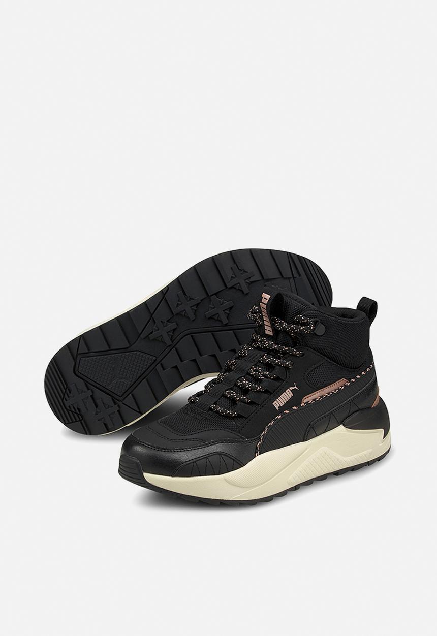 PUMA - X-ray 2 square mid wtr - puma black-puma black-rose gold-whisper white