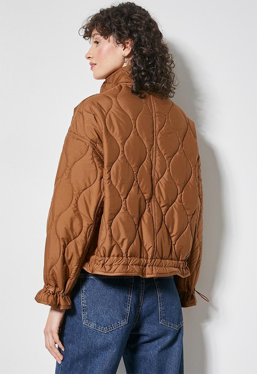 Superbalist - Quilted puffer - tan