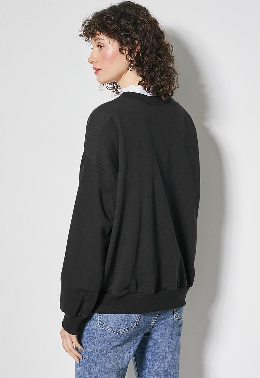 Superbalist - Slogan crew sweat - black
