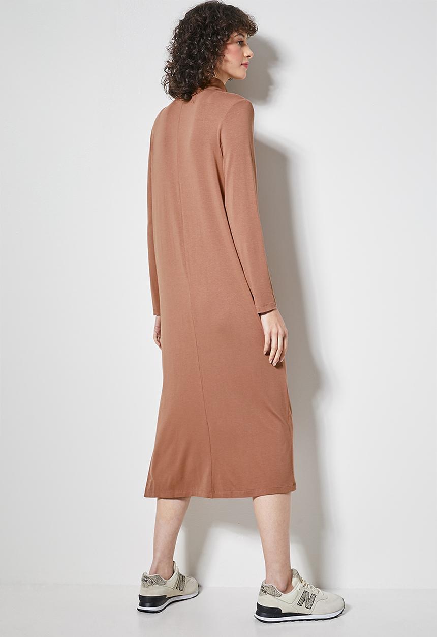 Superbalist - Shoulder pads column dress - copper