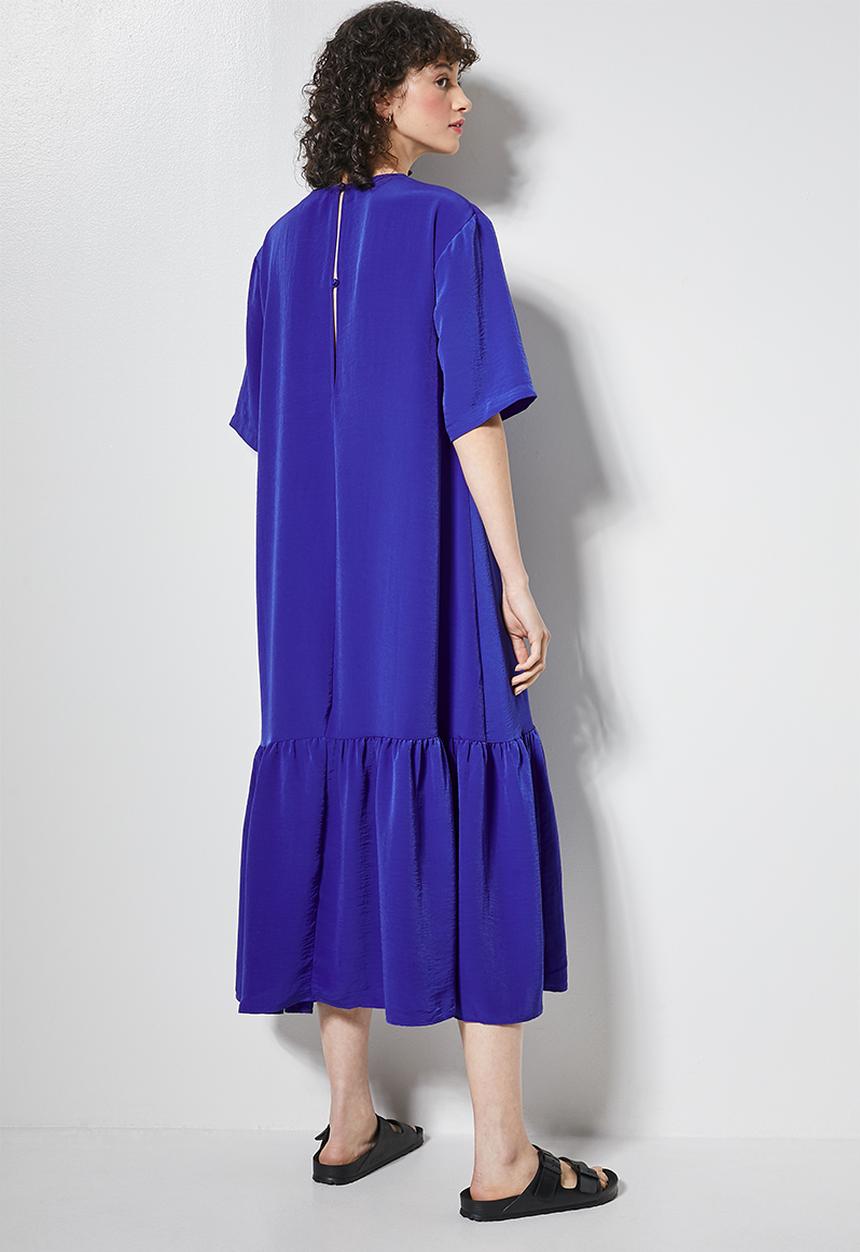 Superbalist - Single tier woven T-shirt dress - cobalt blue