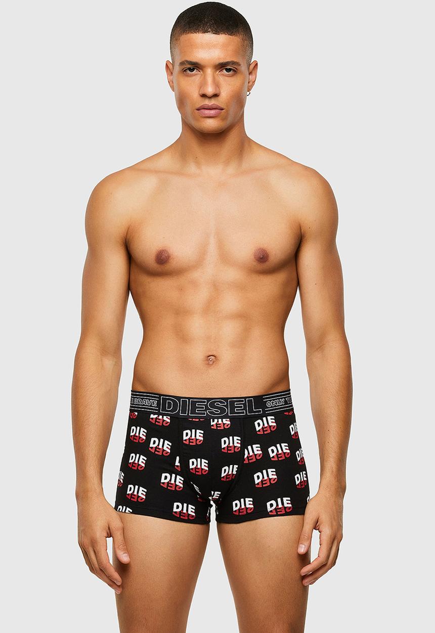 Diesel  - Umbx-damien three pack boxer shorts - black & red 