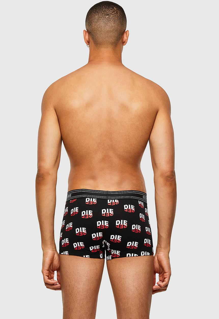 Diesel  - Umbx-damien three pack boxer shorts - black & red 