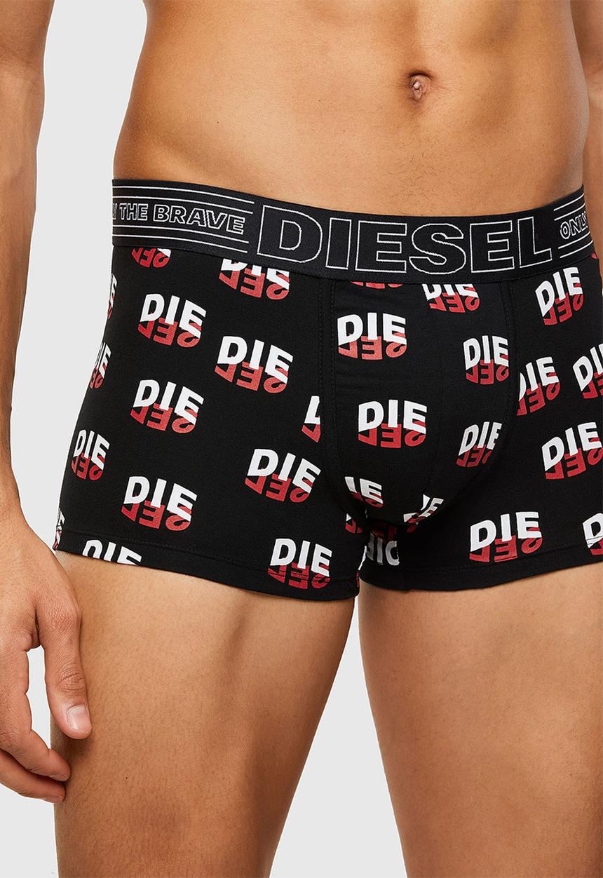 Diesel  - Umbx-damien three pack boxer shorts - black & red 