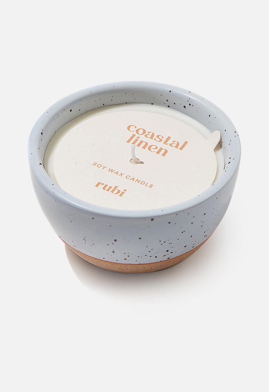 Rubi - Stoneware candle - blue