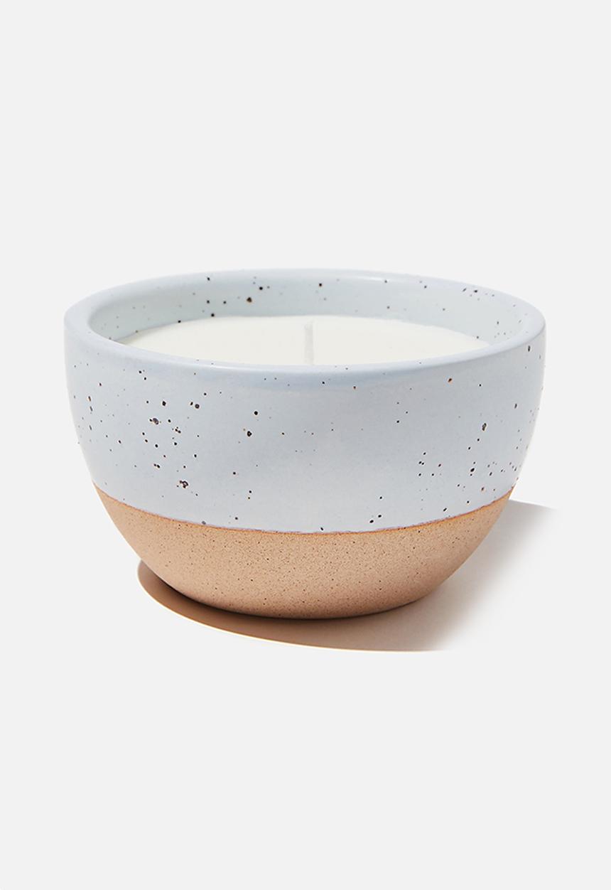 Rubi - Stoneware candle - blue