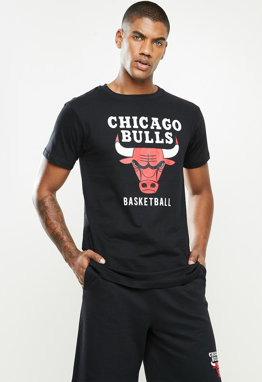 NBA - Icon bull straight hem printed T-shirt - cotton single jersey - black