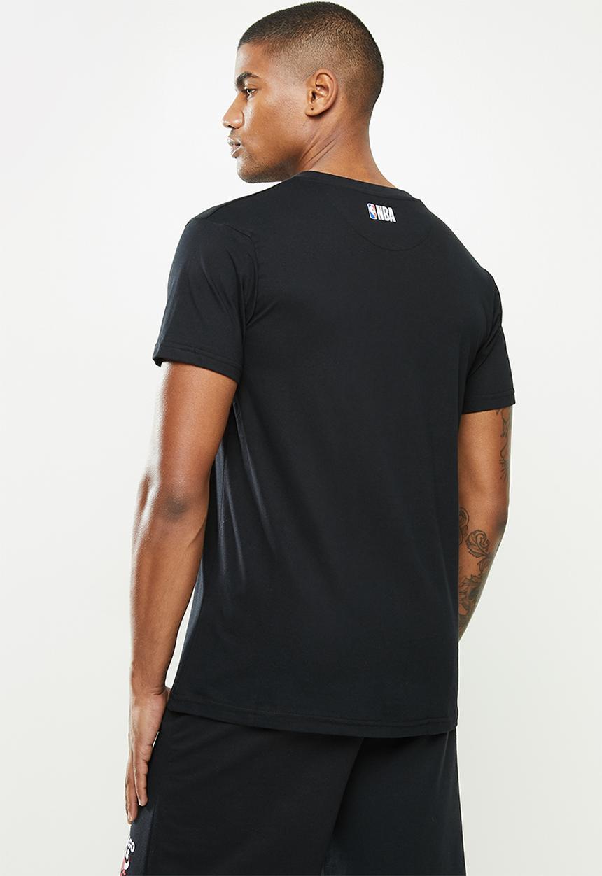 NBA - Icon bull straight hem printed T-shirt - cotton single jersey - black