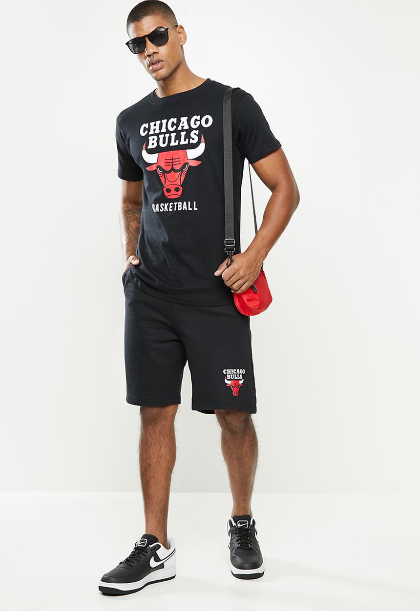 NBA - Icon bull straight hem printed T-shirt - cotton single jersey - black