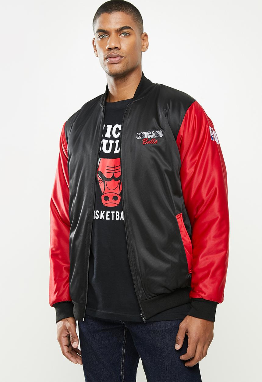 NBA - Bulls icon logo bomber jacket - black
